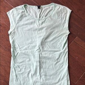J. Crew Green Fitted T-Shirt Muscle Tee